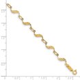 thumbnail image 3 of 14K Yellow Gold Diamond Cut Bracelet, 3 of 3