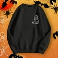 thumbnail image 2 of EHQJNJ Sweat à Capuche Imprimé Simple pour Femmes Col Rond Manches Longues Pull Vintage Maman, 2 of 4