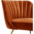 thumbnail image 4 of Meridian Furniture Margo Cognac Velvet Chaise, 4 of 4