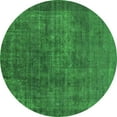 thumbnail image 1 of Ahgly Company Indoor Round Oriental Green Industrial Area Rugs, 3' Round, 1 of 4