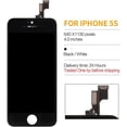 thumbnail image 3 of Screen for iPhone 5s/SE 2016 Screen Replacement A1453 A1457 A1518 A1528 A1530 A1533 Screen Replacement 4inch Digitizer LCD Touch Display Assembly +Repair Tools (Not Fit SE 2021/2022) (Black), 3 of 7