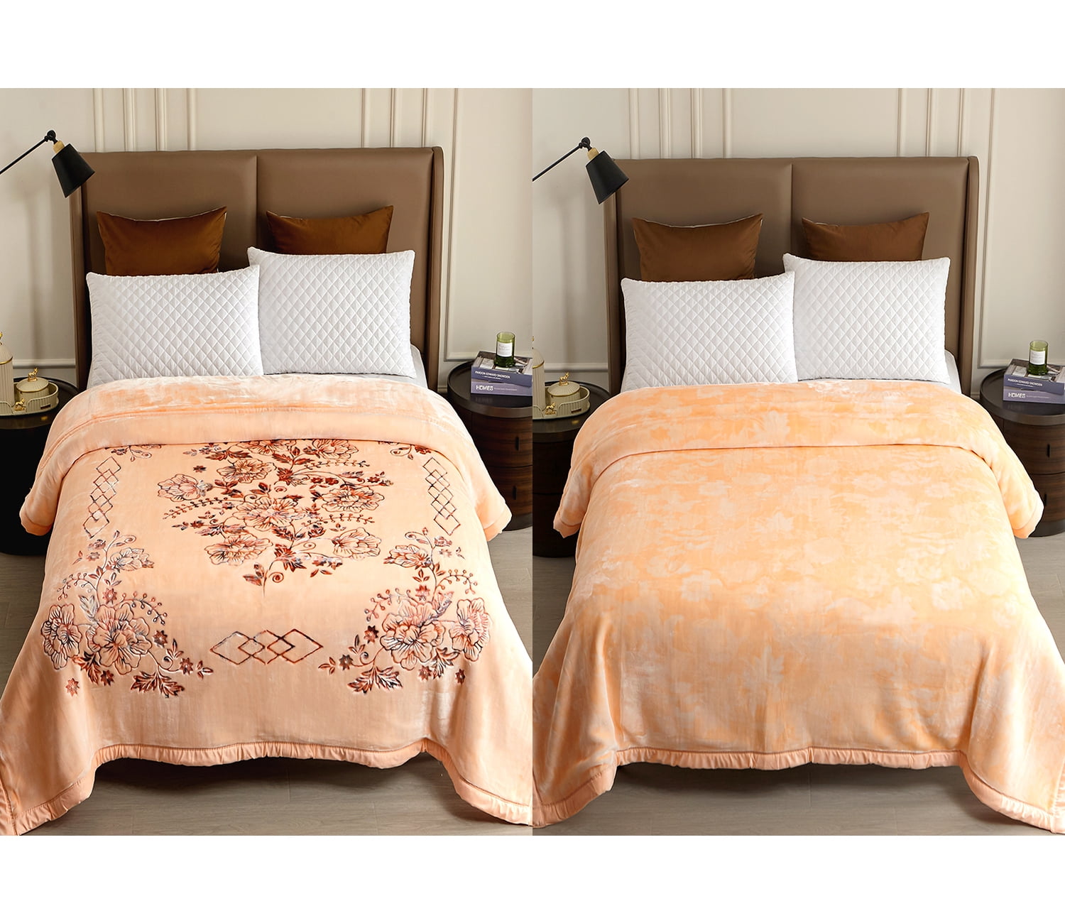 NC Thick Fleece Blanket King Size,10.5lbs 2 Ply Heavy Thick Warm Mink Bed Blanket for Winter, 87"x94"
