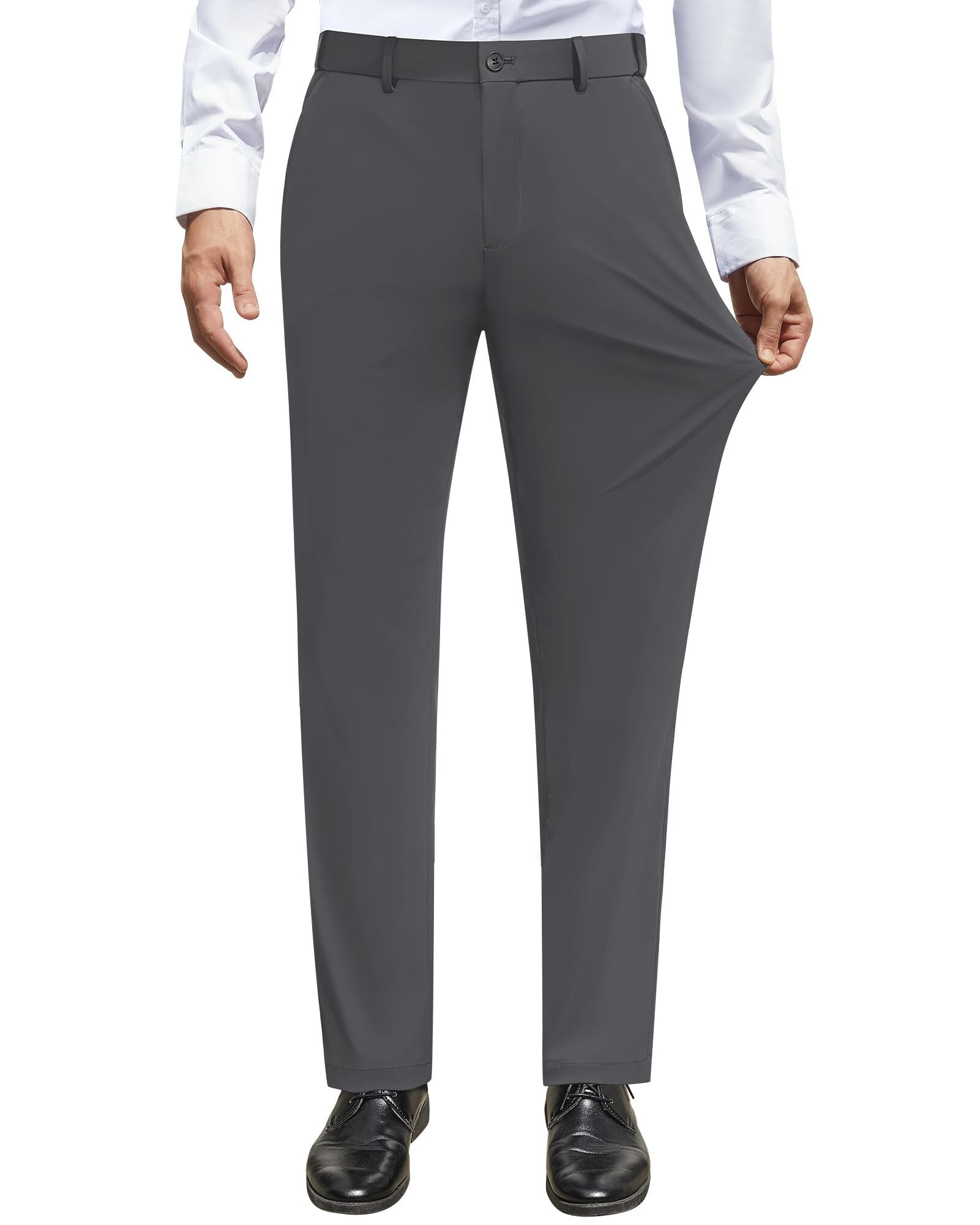 パンツ ANCELLM BACKSATIN BELTLESS SLACKS GRAY 1 BACKSATIN BELTLESS SLACKS(GRAY) – ANCELLM