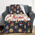 thumbnail image 5 of Custom Christmas Name Blanket for Kids Adults, Personalized Merry Christmas Elk Christmas Tree Fleece Throw Blankets, Christmas Customized Gifts for Family Friends Mom Dad Grandma Grandpa, 5 of 6