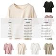 thumbnail image 7 of KyCheLot Womens Plus Size T-Shirts Solid Color Round Neck 1/2 Length Sleeve Tops Summer Beach Vacation T-Shirts, 7 of 7