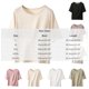 thumbnail image 3 of Neewe Womens Blend Cotton Plain Tops Summer Casual Fitted T Shirt Half Sleeve Loose Comfy Tee Daily, 3 of 7