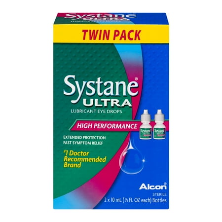 Systane Ultra Lubricant Eye Drops High Performance - 2 PK, 0.33 FL OZ