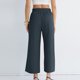 thumbnail image 3 of Pantalones Elásticos de Cintura para las Mujeres Color Sólido Vendaje Casual Pantalones Largos con Bolsillos, Pantalones de Cintura Alta Mujeres Cómodos Control Del Vientre Primavera Verano, 3 of 5
