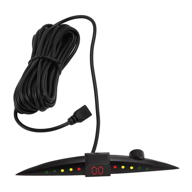 Car Parking Sensor Kit, 4 Sensors 0.3-2m Display Backup System with 65dB Buzzer Sound Auto Parking Assistance, Reverse Backup System for Safe Driving