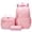 Pink, variant on Petmoko Daisy Printed Backpacks With Lunch Pack Pencil Case 3pcs, Water Resistant Lightweight Bookbag For Middle School (Black) for Unisex Child