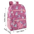 thumbnail image 2 of 17 Inch Plush Unicorn Backpack with Plush Applique for Travel, Camping and Commuting, 2 of 9