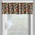 thumbnail image 2 of Ambesonne Autumn Valance Pack of 2, Season Camp Item Marshmallow, 42"X12", Dark Taupe and Pale Orange, 2 of 5