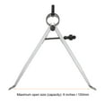 thumbnail image 3 of Uxcell Spring Joint Caliper 6 inch / 150mm Steel Adjustable Spring Divider Caliper with Solid Nut, 3 of 5