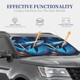 thumbnail image 3 of Kdxio Colorful Ocean Whale Print 2-Piece Sun Shade Front Windshield - Foldable Car Front Window Sunshades for Most Sedans SUV Truck, 3 of 6