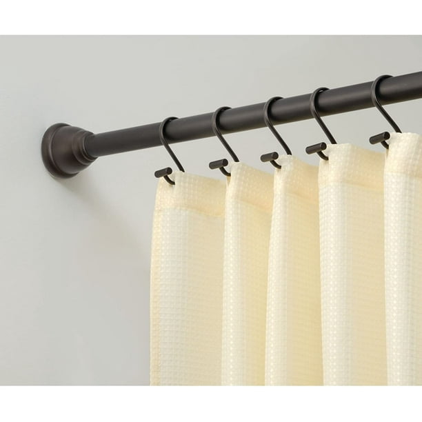 Idesign Cameo Metal Tension Rod Adjustable Customizable Curtain For Bathtub Shower Stall Closet Doorway 43 75 Inches Bronze Com Idesign Cameo Metal Tension Rod, How To Adjust A Shower Curtain Tension Rod