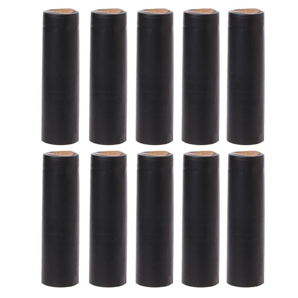 100 cápsulas de con tapa de sellado para de vino caseras ~ 60 mm 32mm negro Sunnimix Cápsulas de botella de vino retráctil
