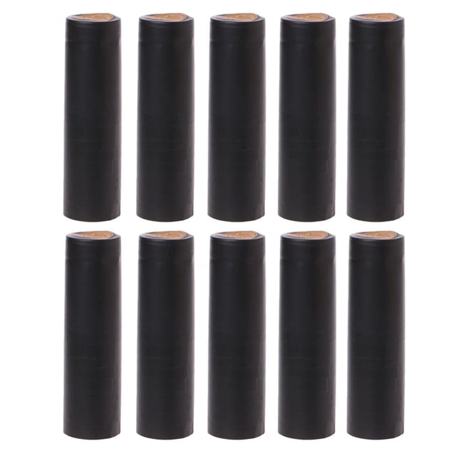 100 cápsulas de con tapa de sellado para de vino caseras ~ 60 mm 32mm negro Sunnimix Cápsulas de botella de vino retráctil