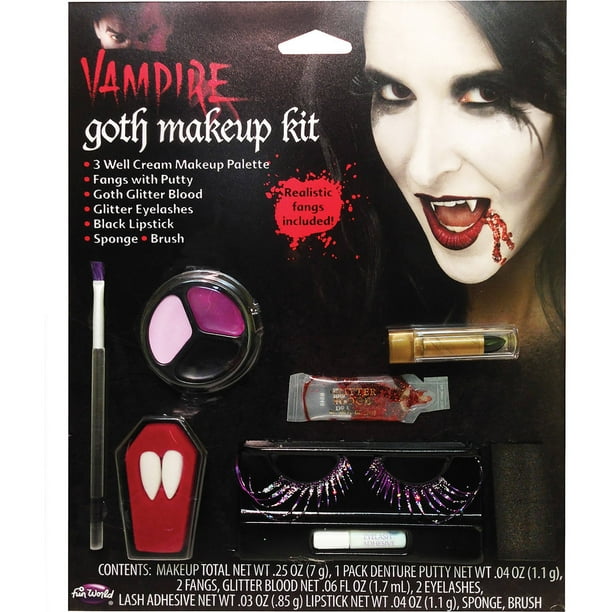 Gothic Kit Vampire Halloween Makeup - Walmart.com - Walmart.com