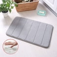 thumbnail image 2 of Memory Foam Bath Mat Rug, 15.7 x 23.6 Inches, Comfortable, Soft, Super Water Absorption, Machine Wash, Non-Slip, Thick, Easier to Dry for Bathroom Floor Rugs, 2 of 7