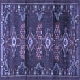 thumbnail image 1 of Ahgly Company Indoor Square Persian Blue Traditional Area Rugs, 4' Square, 1 of 4