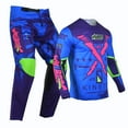 thumbnail image 3 of Willbros Offroad Motocross Dirt Bike Jersey Pants Combo Package MX Gear Set Riding Unisex Racewear Purple (Jersey Adult XXL/Pants W38), 3 of 11