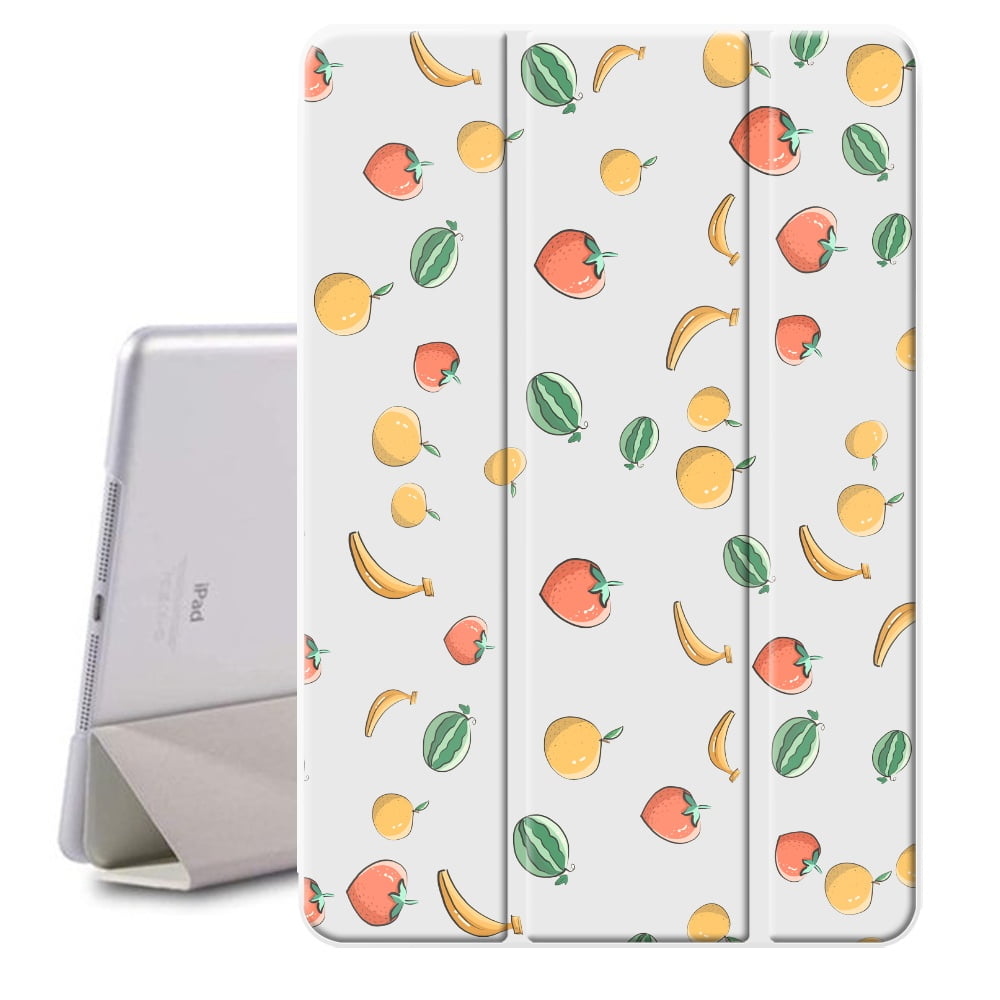 Case For Ipad 8th 9th Generation 10 2 Inch Aesthetic Ultra Slim Ipad Pro Case Fashion Vintage Style Perfect Fit Pu Leather Flip Fold Stand Tablet Case Cover Fruit Pattern Walmart Com