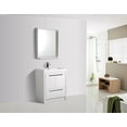 thumbnail image 3 of George William Cabinetry Joy 29.3 in. W x 19.5 in. D. x 35.4 in. H Modern Design Bathroom Furniture Set Bathroom Cabinet With Basin, 3 of 3