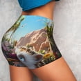 thumbnail image 4 of Lsque Playful Hedgehog Forest Pond Pattern High Waisted Biker Shorts for Women-Tummy Control Fitness Athletic Workout Running Yoga Gym Shorts,Moisture-Wicking-Small, 4 of 9
