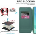 thumbnail image 5 of For Samsung Galaxy A16 5G Wallet Cell Cover, RFID Blocking, PU Leather,Compatible With MagSafe , With Flip Cover Multi-Card Slots Pocket, Ultra Thin Magneti Protective Cover,Green,For Galaxy A16 (5G), 5 of 8