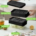 thumbnail image 3 of 2 Pack, Silicone Ice Cube Trays Molds,8- Large Ice Cube Tray with Lid for Whiskey Cocktail - 2" Square Silicone Mold, Dishwasher & Oven Safe Ice Trays - Black, 3 of 7