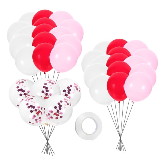 OUNONA  80 Pcs Valentines Day Ballons Package Balloons Decoration Decorations