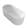 thumbnail image 2 of Harlen White High-gloss  Center Drain Acrylic Free-standing Tub, 2 of 7