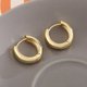 thumbnail image 4 of Pendientes pequeños y gruesos para mujer y niña Pendientes de aro dorados para hombre Regalo, 4 of 6
