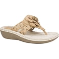thumbnail image 1 of Women's Cliffs by White Mountain Cynthia Thong Sandal Tan Burnished Smooth 6 M, 1 of 6