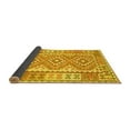 thumbnail image 2 of Ahgly Company Indoor Square Oriental Yellow Traditional Area Rugs, 3' Square, 2 of 4