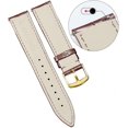 thumbnail image 4 of Genuine Leather Replacement Watch Band Multicolor Waterproof for Men Women, G-Brown (15mm), 4 of 5