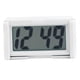 thumbnail image 1 of Mini reloj para automóvil Zulema LCD Adhesivo hora Fecha pantalla Tablero digital blanco, 1 of 8