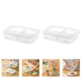 thumbnail image 3 of MasteelfCA 2Pcs Household Freezer Bins Transparent Refrigerator Bins Multi-function Fridge Containers, 3 of 8