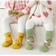 thumbnail image 6 of Toddler Baby Boys Girls Cartoon Non Crew Socks With Grip Botttom Cotton Thick Winter Warm Slipper Socks 0 Months-12 Months, 6 of 7
