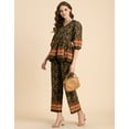 thumbnail image 2 of Moomaya Printed 2 Pcs Coord Set For Women, Cotton Top With Pants For Summers, 2 of 9