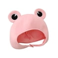 thumbnail image 4 of Sombrero de rana de peluche Soledad Disfraz de animal Gorro cálido de Invierno Rosa, 4 of 10