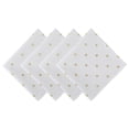 thumbnail image 1 of Servilletas DII con lunares juego de 4 blanco/dorado metalizado Z02040, 1 of 2