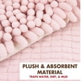 thumbnail image 4 of GFDYREE - Ultra Absorbent Microfiber Chenille Dog Bath Shammy Towel with Hand Pockets, Durable, Quick Drying, Washable, Prevent Mud Dirt (Color: Pink), 4 of 7
