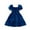 Blue, variant on Ulitacool Toddler Girl Dress 2-3 Years Dresses Sleeves Short Sleeved Pleated Polka Dot Princess Dress Summer Beach Dress Trend Girl Clothing Blue