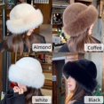thumbnail image 4 of Gorro de piel para mujer, gorro mongol sin ala, felpa esponjosa, esquí, equitación, cálido, otoño e invierno, 2024, 4 of 5