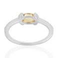 thumbnail image 3 of KIRAN FINE JEWEL Oval Yellow Citrine Topaz Cocktail Band Ring 925 Sterling Silver Wedding Anniversary Engagement Band Ring Statement Jewelry Gift For Her, 3 of 5