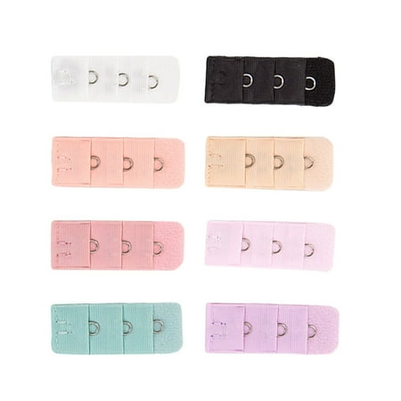 

10PC Women s Bra Extenders Brassiere Extension Hooks Narrow 3 Rows 1 Button Bra Underwear Extension Buckle (Random Color)