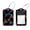 multicolored 2, variant on 2 Pack Leather Luggage Tag with Stainless Steel Loop, Dog Paw Footprint Color Pattern Baggage Handbag Travel Suitcase Tags with Name ID Card Perfect to Quickly Spot Luggage Suitcase