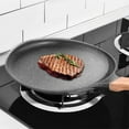thumbnail image 3 of Bgsha Poêle en Aluminium avec Poignée en Bois Sécurisée pour une Expérience de Cuisson Sécurisée, 3 of 9