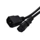 thumbnail image 4 of 2 Piezas IEC320 C14 Adaptador De Corriente 100 Cm 3 Cvijas 0,75 Cuadrado SM SunniMix IEC320 C14 macho a C15 hembra, 4 of 8